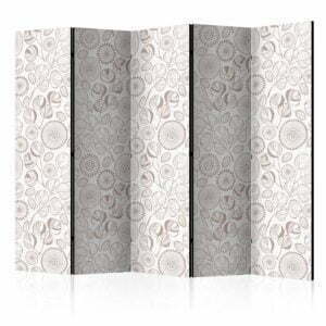 5-teiliges Paravent - Abstract Branches II [Room Dividers]