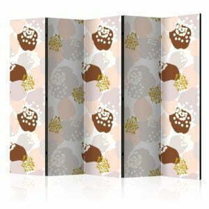 5-teiliges Paravent - Stains II [Room Dividers]