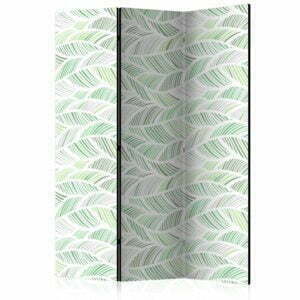3-teiliges Paravent - Green Waves [Room Dividers]