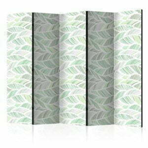 5-teiliges Paravent - Green Waves II [Room Dividers]