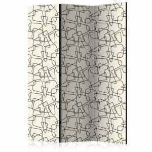 3-teiliges Paravent - Rounded Geometry [Room Dividers]