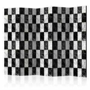 5-teiliges Paravent - Checker II [Room Dividers]