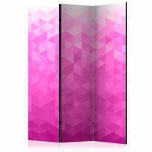 3-teiliges Paravent - PInk pixel [Room Dividers]