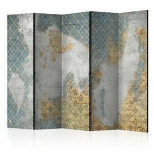 5-teiliges Paravent - Remnants of the past II [Room Dividers]