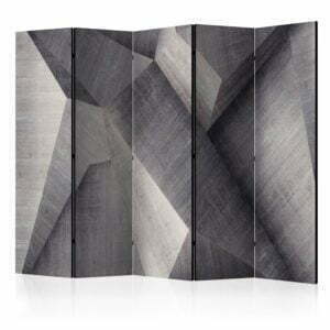 5-teiliges Paravent - Abstract concrete blocks II [Room Dividers]