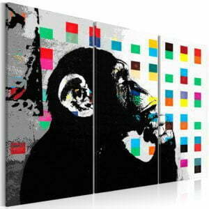 Wandbild - The Thinker Monkey by Banksy