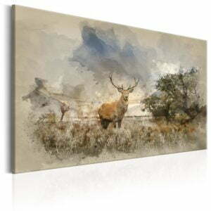 Wandbild - Deer in Field