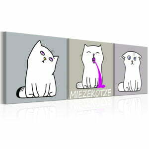 Wandbild - Miezekotze: Cat Trio