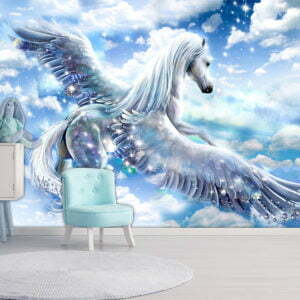 Fototapete - Pegasus (Blue)