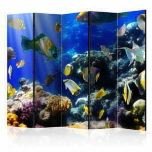 5-teiliges Paravent - Underwater adventure II [Room Dividers]