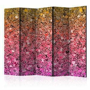 5-teiliges Paravent - The language of butterflies II [Room Dividers]