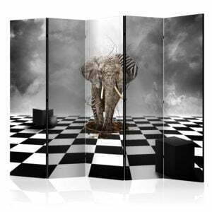 5-teiliges Paravent - Escape from Africa II [Room Dividers]