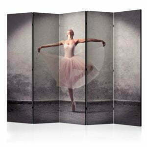 5-teiliges Paravent - Classical dance - poetry without words II [Room Dividers]