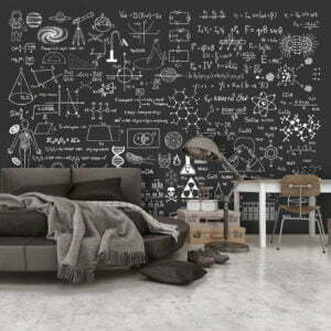 Fototapete - Science on Chalkboard