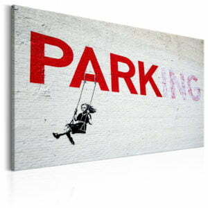 Wandbild - Parking Girl Swing by Banksy