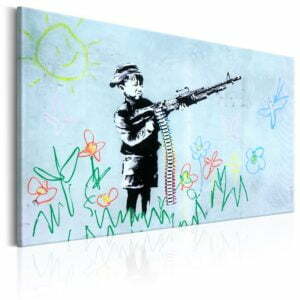 Wandbild - Boy with Gun by Banksy
