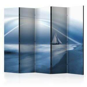 5-teiliges Paravent - Lonely sail drifting II [Room Dividers]