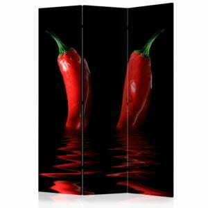3-teiliges Paravent - Chili pepper [Room Dividers]