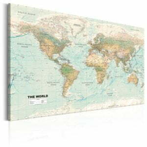 Wandbild - World Map: Beautiful World