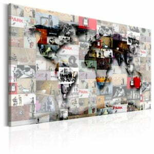 Wandbild - Map: Banksy inspiration