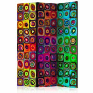 3-teiliges Paravent - Colorful Abstract Art  [Room Dividers]