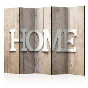 5-teiliges Paravent - Room divider – Home on wooden boards