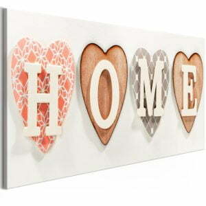 Wandbild - Four Hearts (1 Part) Narrow