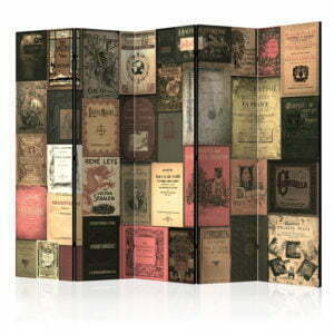 5-teiliges Paravent - Books of Paradise II [Room Dividers]