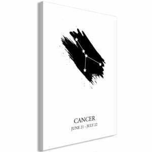 Wandbild - Zodiac Signs: Cancer (1 Part) Vertical
