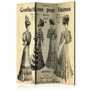 3-teiliges Paravent - Confections pour Dames [Room Dividers]