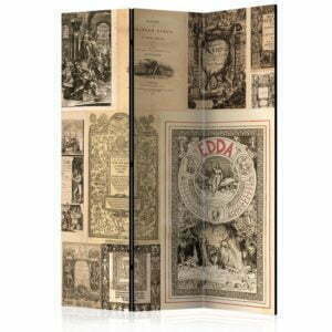 3-teiliges Paravent - Vintage Books [Room Dividers]
