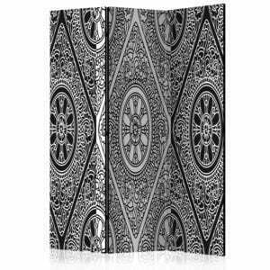 3-teiliges Paravent - Ethnic Monochrome [Room Dividers]