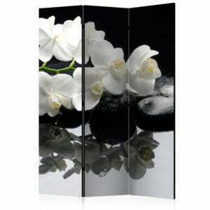 3-teiliges Paravent - Spa, Stones and Orchid [Room Dividers]