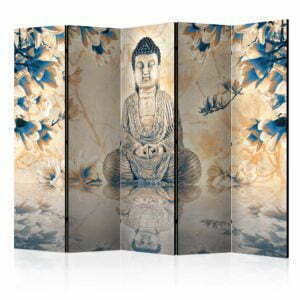 5-teiliges Paravent - Buddha of Prosperity II [Room Dividers]