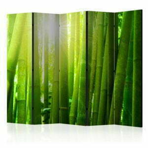 5-teiliges Paravent - Sun and bamboo II [Room Dividers]
