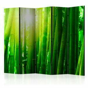 5-teiliges Paravent - Sun and bamboo II [Room Dividers]