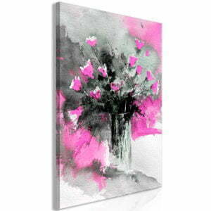 Wandbild - Bouquet of Colours (1 Part) Vertical Pink