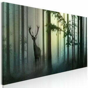 Wandbild - Morning (1 Part) Narrow Green