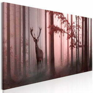 Wandbild - Morning (1 Part) Narrow Pink