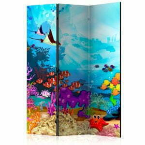 3-teiliges Paravent - Colourful Fish [Room Dividers]