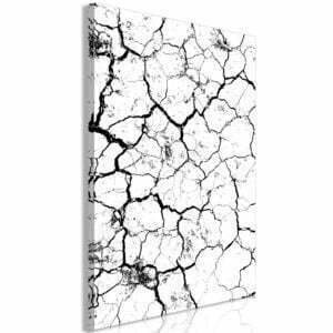Wandbild - Cracked Earth (1 Part) Vertical