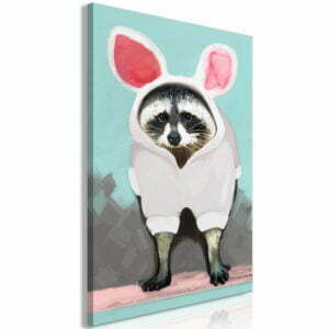 Wandbild - Raccoon or Hare? (1 Part) Vertical