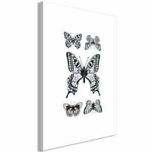 Wandbild - Five Butterflies (1 Part) Vertical
