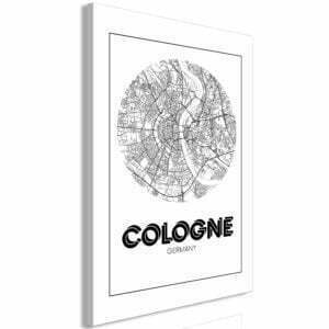 Wandbild - Retro Cologne (1 Part) Vertical
