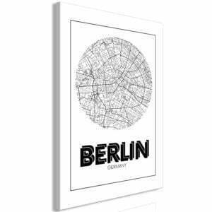 Wandbild - Retro Berlin (1 Part) Vertical