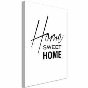 Wandbild - Black and White: Home Sweet Home (1 Part) Vertical