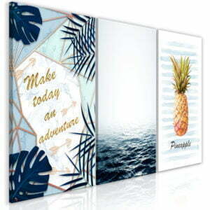 Wandbild - Pineapple Quote (3 Parts)