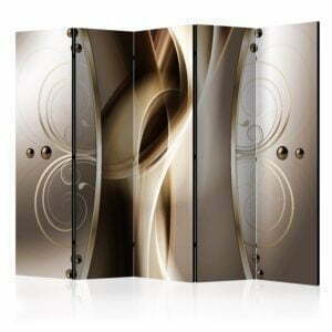 5-teiliges Paravent - Caramel delicacy II [Room Dividers]