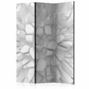 3-teiliges Paravent - White dahlia [Room Dividers]