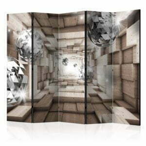 5-teiliges Paravent - In A Wooden Tunnel II [Room Dividers]